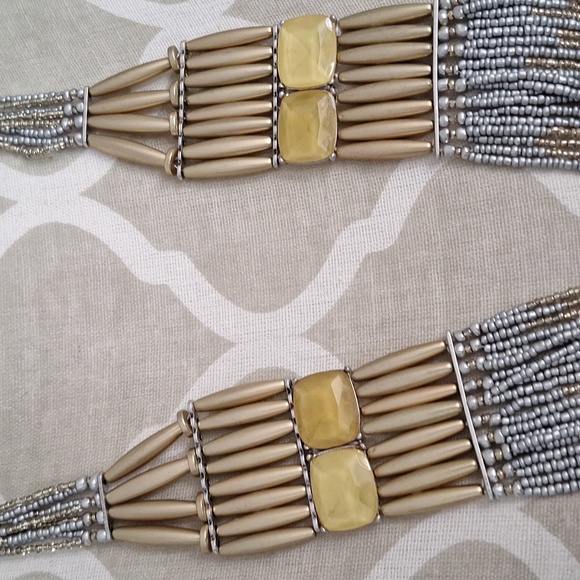 Chico's multi strand Bohemian statement necklace. - Picture 3 of 8